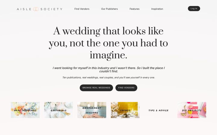 Screenshot of aislesociety.com