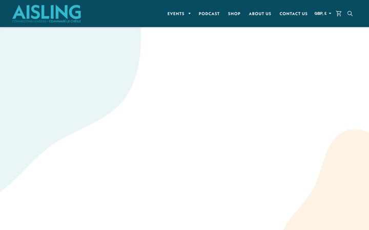 Screenshot of aisling-events.com