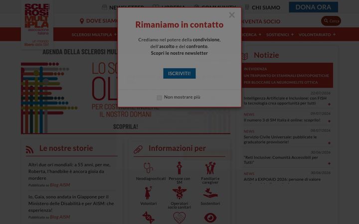 Screenshot of aism.it