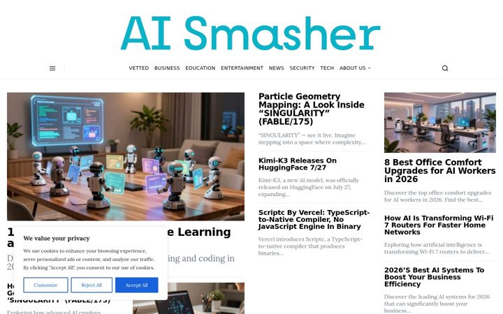 Screenshot of aismasher.com