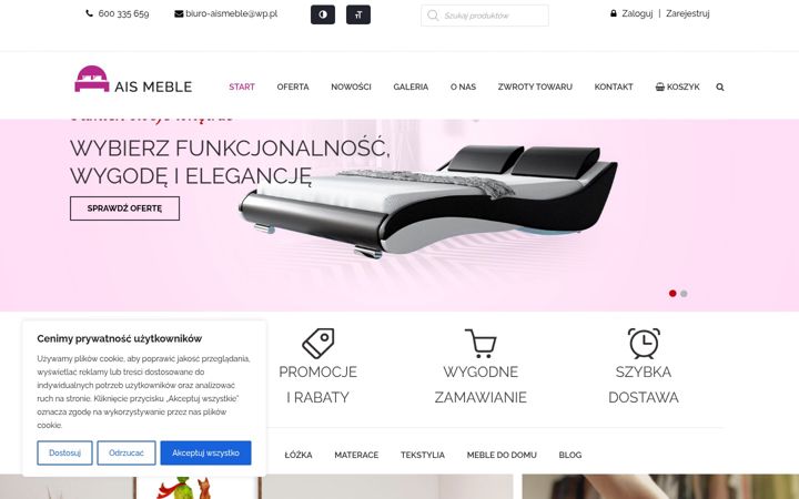 Screenshot of aismeble.pl