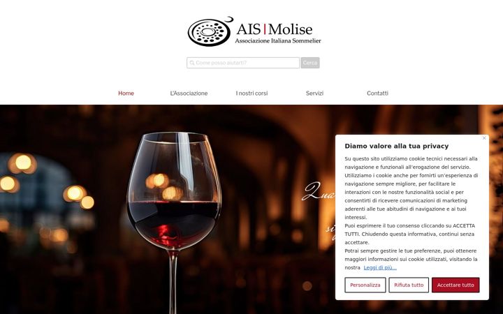 Screenshot of aismolise.org
