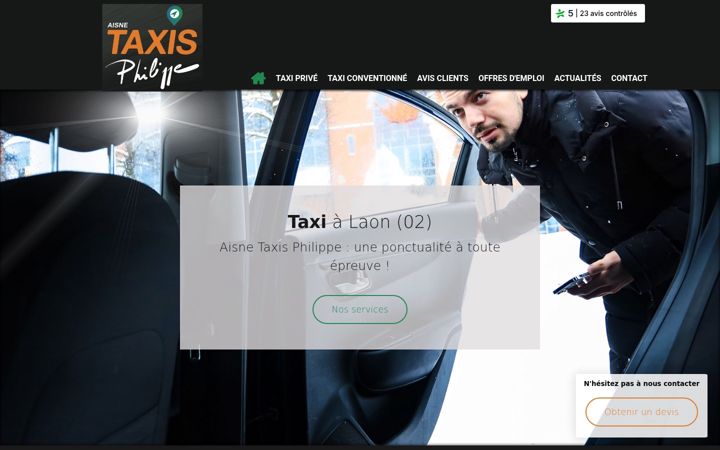 Screenshot of aisnetaxisphilippe.fr