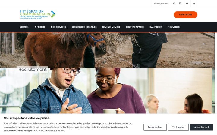 Screenshot of aiso.org