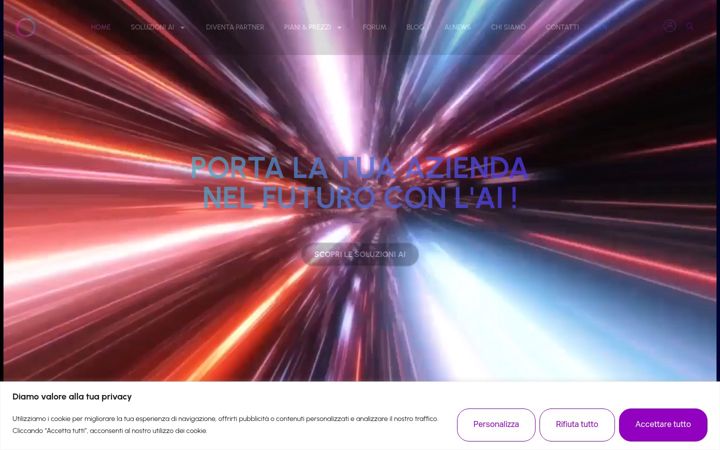 Snímek obrazovky aisolutionsportal.com