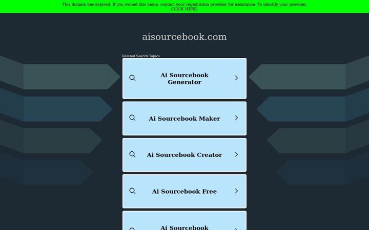 Screenshot of aisourcebook.com