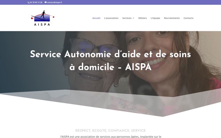 Screenshot of aispa.fr