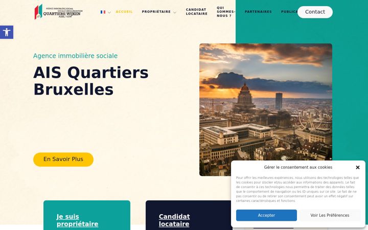 Screenshot of aisquartiers.be