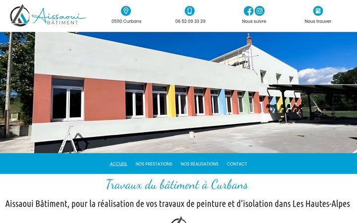 Screenshot of aissaouibatiment.com