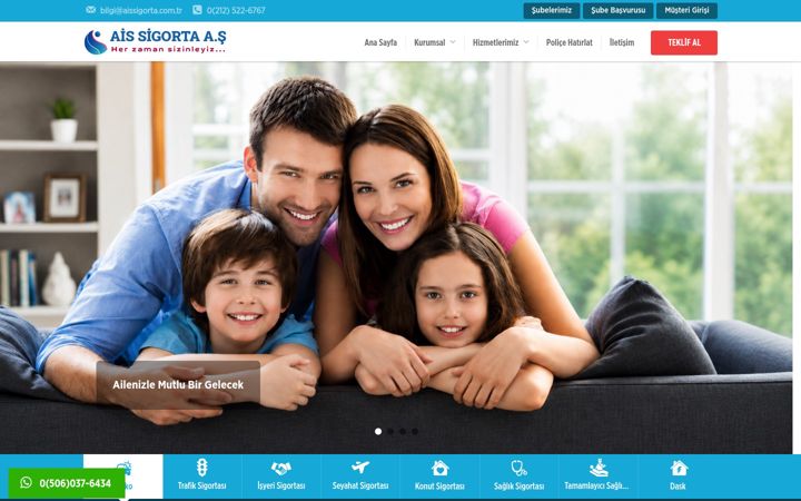 Screenshot of aissigorta.com.tr