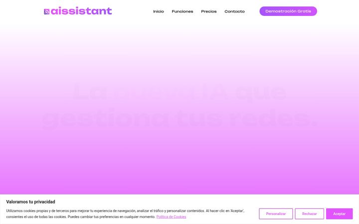 Screenshot of aissistant.es