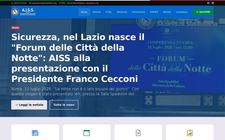 Screenshot of aissitalia.org