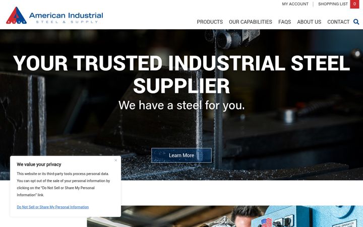 Screenshot of aissllc.com