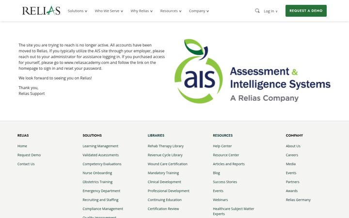 Screenshot of aissystems.com