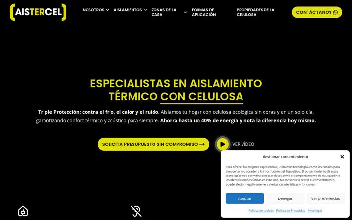 Screenshot of aistercel.es