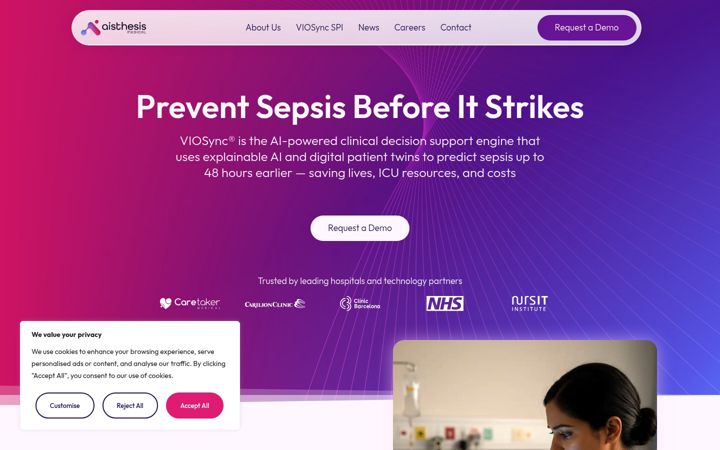 Screenshot of aisthesismed.com