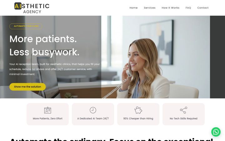 Screenshot of aisthetic.agency