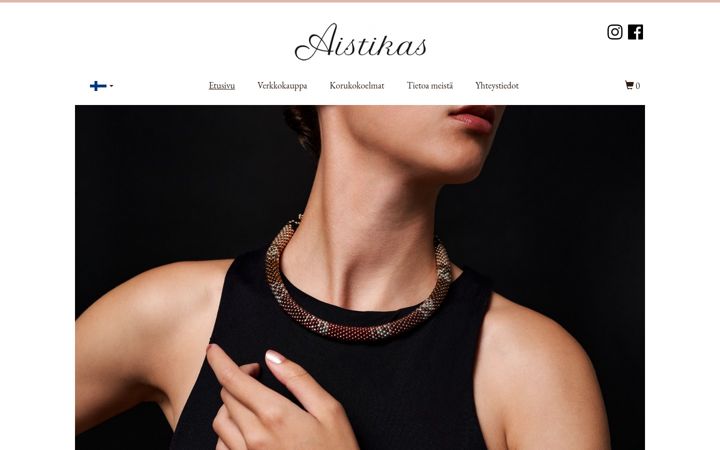 Screenshot ta' aistikas.fi