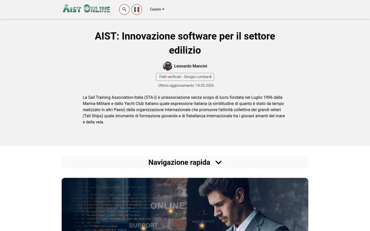 Screenshot of aistonline.it