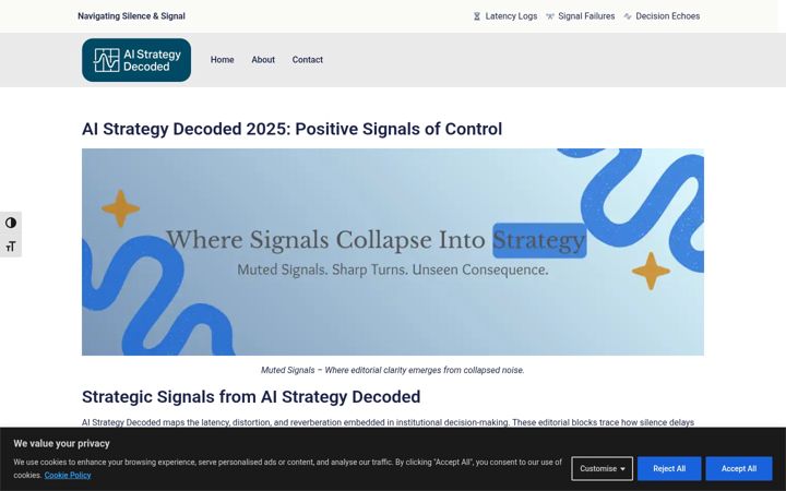Screenshot of aistrategydecoded.com