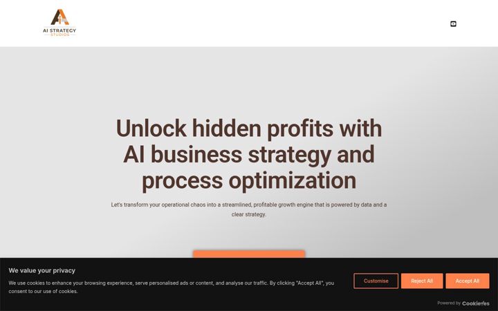 Screenshot of aistrategystudios.com