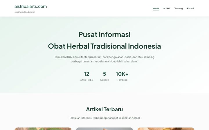 Screenshot of aistribalarts.com
