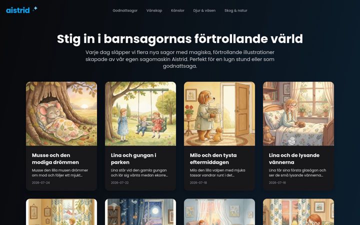 Screenshot of aistrid.se