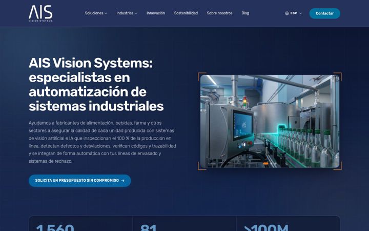 Skærmbillede af aisvision.com