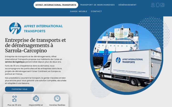 Skærmbillede af ait-transport.com