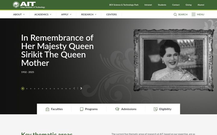 Screenshot of ait.ac.th