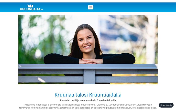 Skärmbild av aitalaskuri.fi