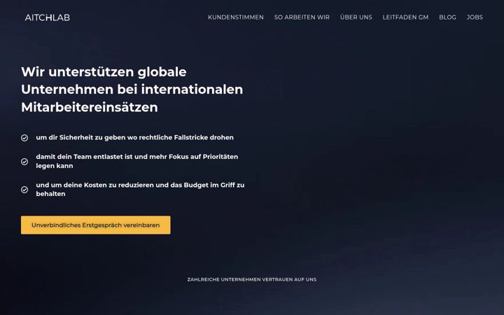 Screenshot of aitchlab.com