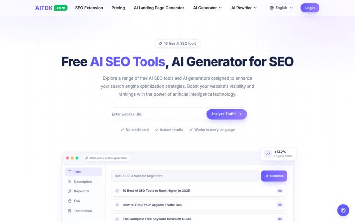 Screenshot of aitdk.com