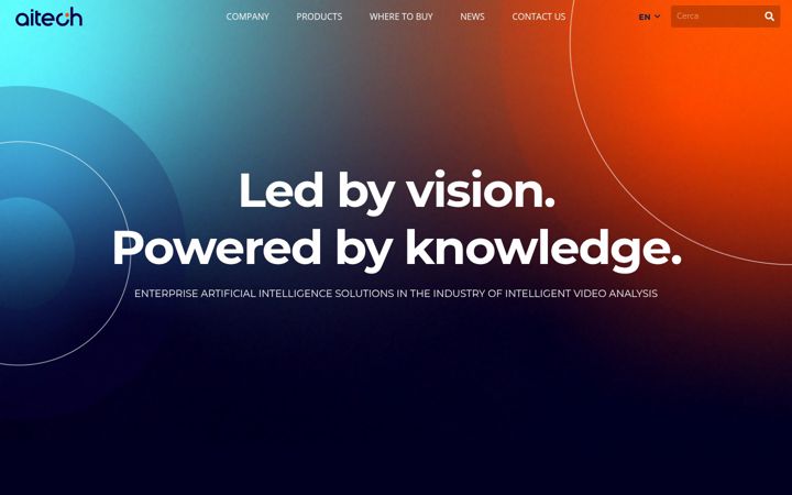 Screenshot of aitech.vision