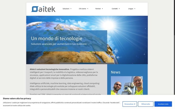 Screenshot of aitek.it