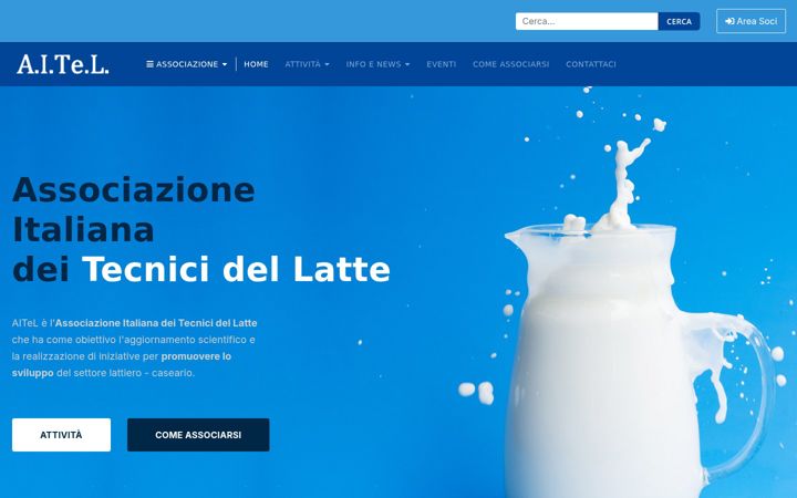 Captura de pantalla de aitel-latte.it