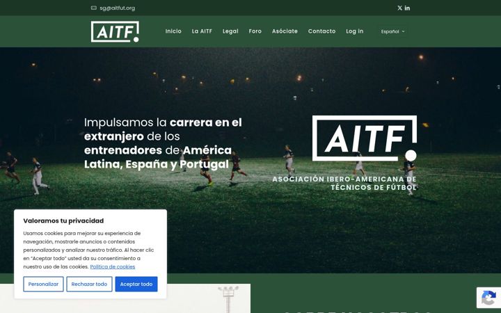 Screenshot of aitfut.org