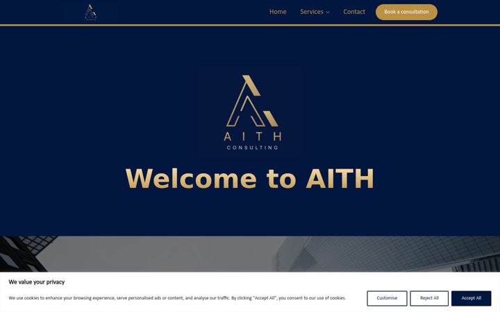 Screenshot του aithconsulting.com