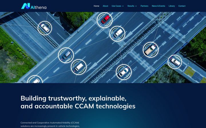 Screenshot of aithena.eu