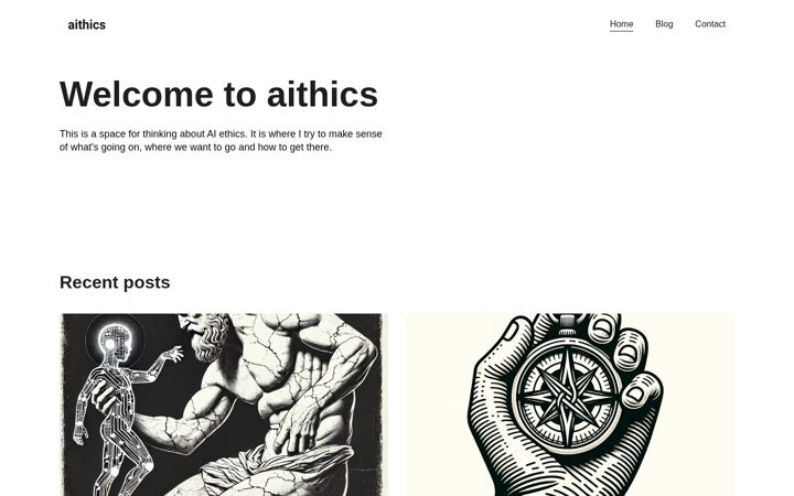 Screenshot of aithics.co