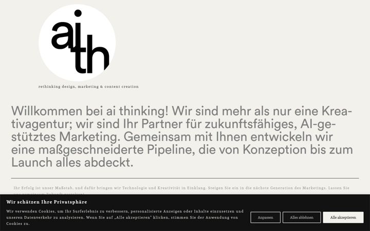 Screenshot von aithinking.de