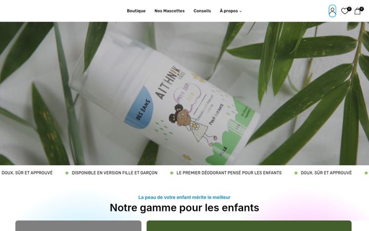 Screenshot of aithnikids.com