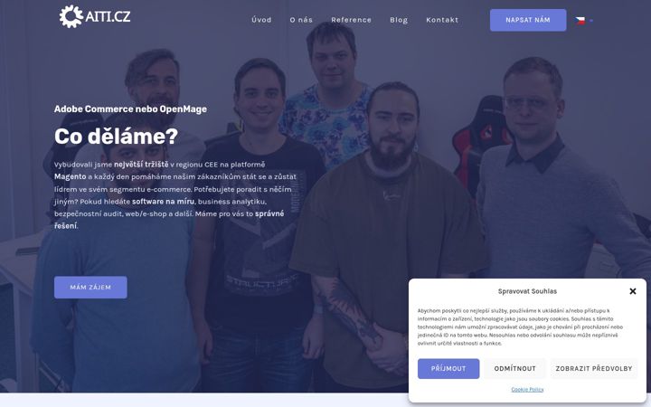 Screenshot of aiti.cz