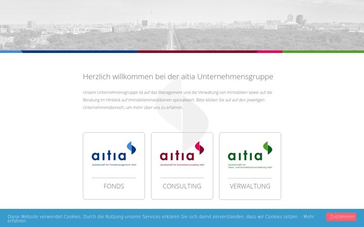 Screenshot van aitia-gmbh.de