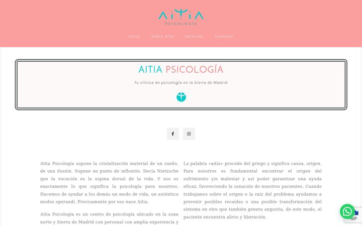 Screenshot of aitiapsicologia.com