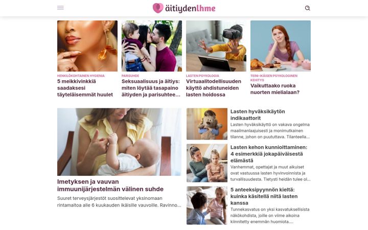 Screenshot of aitiydenihme.fi