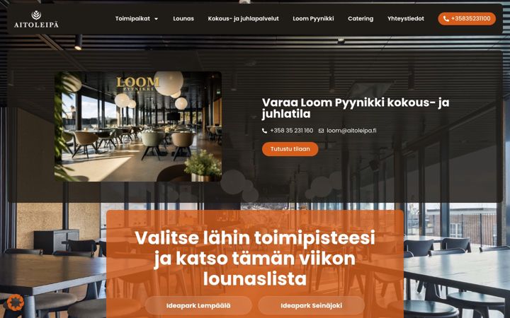 Screenshot of aitoleipa.fi