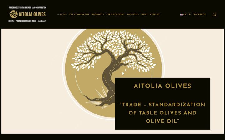 Screenshot of aitolia-olives.gr