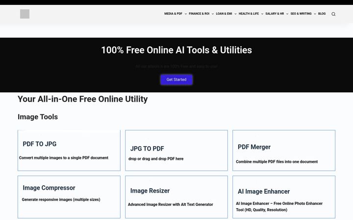 Screenshot of aitoolsn.com
