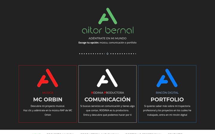 Screenshot of aitorbernal.com